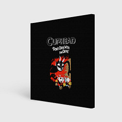 Картина квадратная Cuphead: Hell Devil