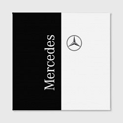Холст квадратный Mercedes B&W, цвет: 3D-принт — фото 2