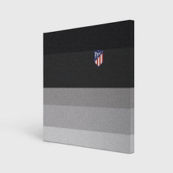 Картина квадратная ФК Атлетико Мадрид: Серый стиль
