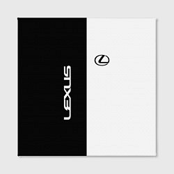 Холст квадратный Lexus: Black & White, цвет: 3D-принт — фото 2