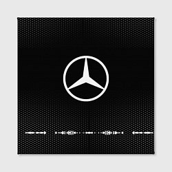 Холст квадратный Mercedes: Black Abstract, цвет: 3D-принт — фото 2