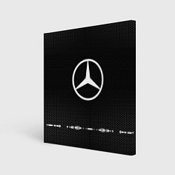 Холст квадратный Mercedes: Black Abstract, цвет: 3D-принт