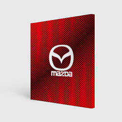 Холст квадратный Mazda: Red Carbon, цвет: 3D-принт