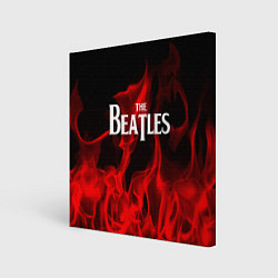 Холст квадратный The Beatles: Red Flame, цвет: 3D-принт