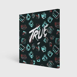 Холст квадратный Avicii: True, цвет: 3D-принт