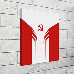 Холст квадратный СССР воин, цвет: 3D-принт — фото 2