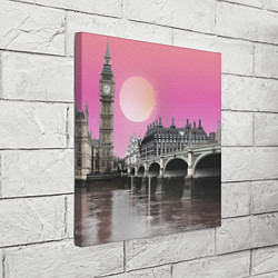 Холст квадратный Закат в Великобритании, цвет: 3D-принт — фото 2