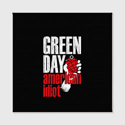 Холст квадратный Green Day: American Idiot, цвет: 3D-принт — фото 2