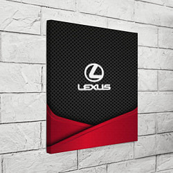 Холст квадратный Lexus: Grey Carbon, цвет: 3D-принт — фото 2