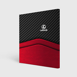 Картина квадратная Lexus: Red Carbon