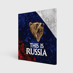 Картина квадратная Russia: Roaring Bear