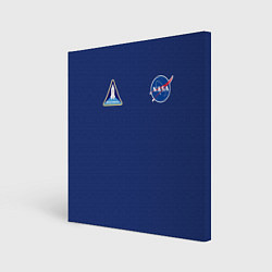 Холст квадратный NASA: Special Form, цвет: 3D-принт