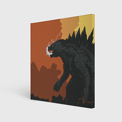 Картина квадратная Godzilla: Monster Smoke