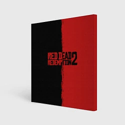 Холст квадратный RDD 2: Black & Red, цвет: 3D-принт