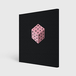 Картина квадратная Black Pink Cube