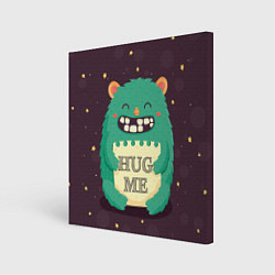 Картина квадратная Monster: Hug me
