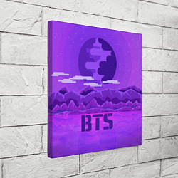 Холст квадратный BTS: Violet Mountains, цвет: 3D-принт — фото 2