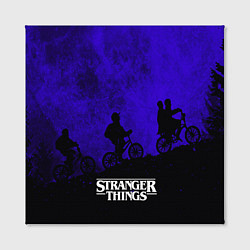 Холст квадратный Stranger Things: Moon Biker, цвет: 3D-принт — фото 2