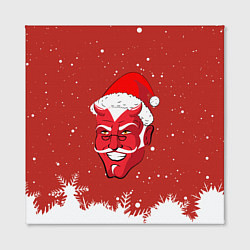 Холст квадратный Сатана Санта, цвет: 3D-принт — фото 2