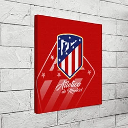 Холст квадратный ФК Атлетико Мадрид, цвет: 3D-принт — фото 2