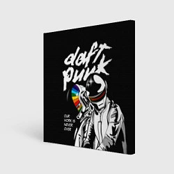 Холст квадратный Daft Punk: Our work is never over, цвет: 3D-принт