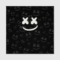 Холст квадратный Marshmello Cosmos pattern, цвет: 3D-принт — фото 2