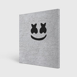 Холст квадратный Marshmello: Grey Face, цвет: 3D-принт