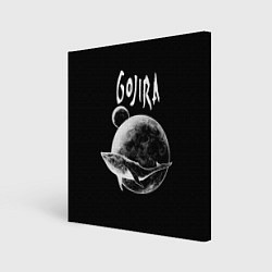 Холст квадратный Gojira: Space, цвет: 3D-принт