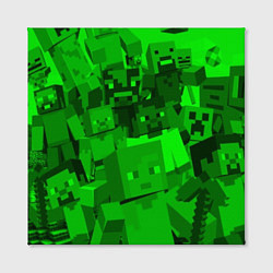 Холст квадратный Minecraft game characters, цвет: 3D-принт — фото 2
