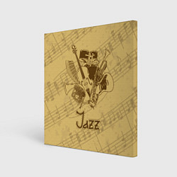 Картина квадратная Jazz - musical instruments