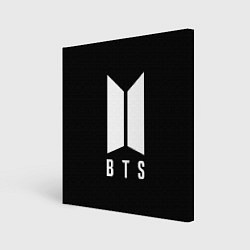 Картина квадратная BTS лого белое