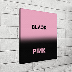 Холст квадратный Blackpink - розово-черный, цвет: 3D-принт — фото 2