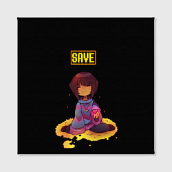 Холст квадратный UNDERTALE FRISK, цвет: 3D-принт — фото 2