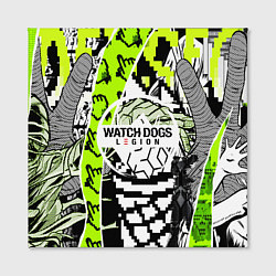 Холст квадратный WATCH DOGS:LEGION, цвет: 3D-принт — фото 2