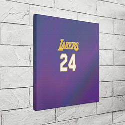 Холст квадратный Los Angeles Lakers Kobe Brya, цвет: 3D-принт — фото 2
