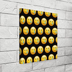 Холст квадратный New Emoji, цвет: 3D-принт — фото 2