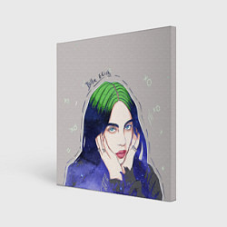 Холст квадратный BILLIE EILISH, цвет: 3D-принт