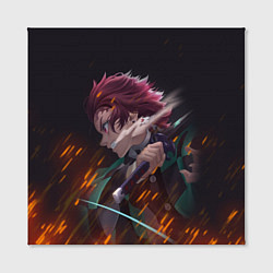 Холст квадратный KIMETSU NO YAIBA, цвет: 3D-принт — фото 2