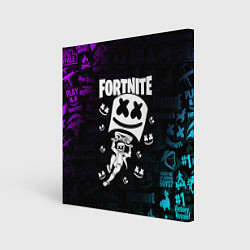 Картина квадратная Fortnite x Marshmello x Games