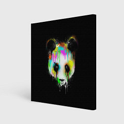Картина квадратная Панда в краске