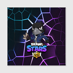 Холст квадратный BRAWL STARS CROW, цвет: 3D-принт — фото 2