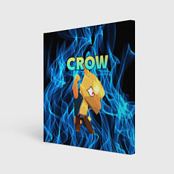 Холст квадратный BRAWL STARS CROW, цвет: 3D-принт