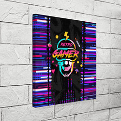 Холст квадратный RETROGAMER3D47, цвет: 3D-принт — фото 2