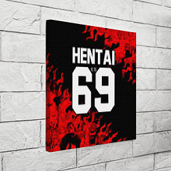Холст квадратный HENTAI 02, цвет: 3D-принт — фото 2