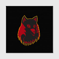 Холст квадратный Wolf Logo, цвет: 3D-принт — фото 2