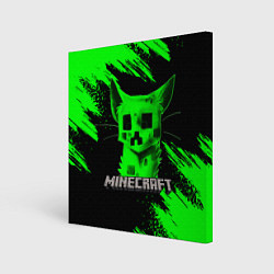 Картина квадратная MINECRAFT CREEPER CAT