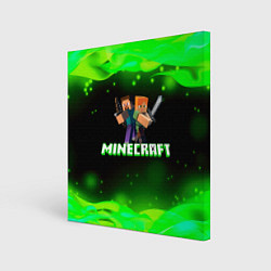 Холст квадратный Minecraft 1, цвет: 3D-принт