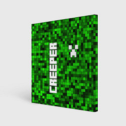 Холст квадратный MINECRAFT CREEPER, цвет: 3D-принт