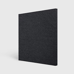 Холст квадратный Текстура черная кожа рельеф, цвет: 3D-принт