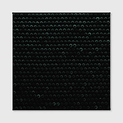 Холст квадратный Текстура геометрия ромбы черны, цвет: 3D-принт — фото 2